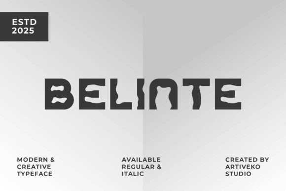 Belinte Font Review: A Modern Display Typeface for Bold Branding