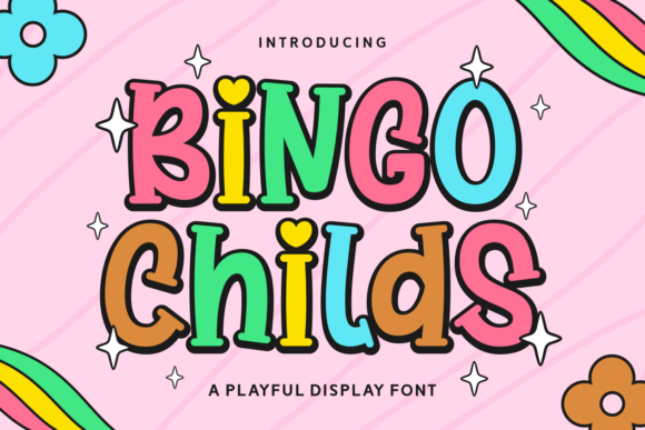 Bingo Childs: A Playful Display Font for Editorial Design and Digital Publishing