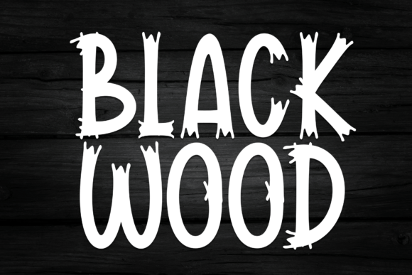 Black Wood Font: A Designer’s Take on Rustic Branding