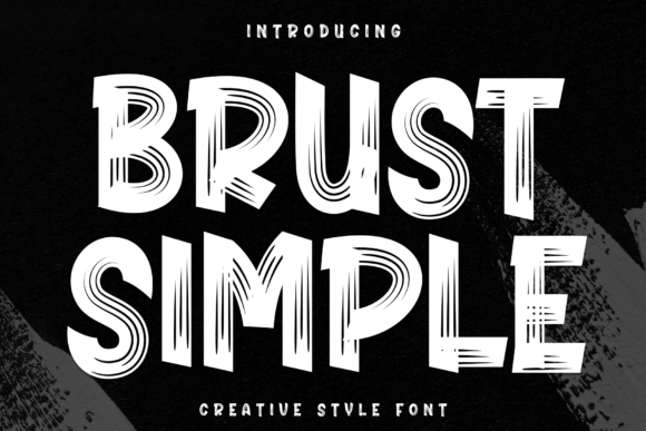 Brust Simple Font for Clear Marketing Visuals