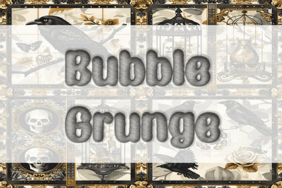Bubble Grunge Font: Edgy Branding for Small Business