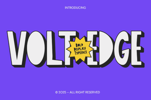 Cfvoltedge Regular Font for Bold Craft Projects