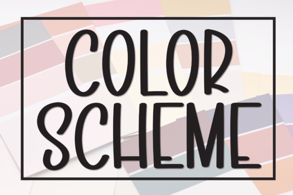 Color Scheme Font: A Display Typeface for Editorial Layouts