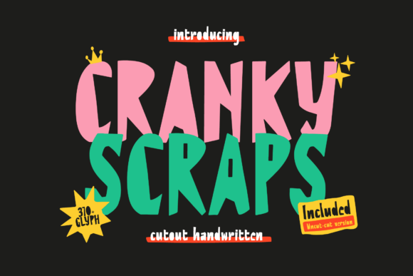 Cranky Scraps Font: Bold Display Type for Web Design