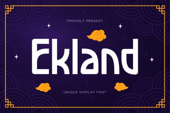Ekland Font: Modern Asian-Inspired Editorial Typography
