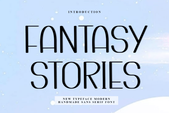 Fantasy Stories: A Playful Display Font for Creative Editorial Design