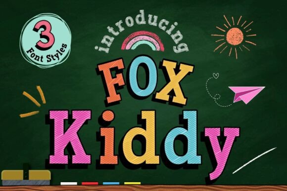 Fox Kiddy: A Playful Display Font That Builds a Strong Kids-Themed Brand Identity