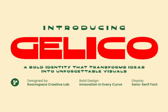 Gelico Regular: A Bold Display Font for Web Design