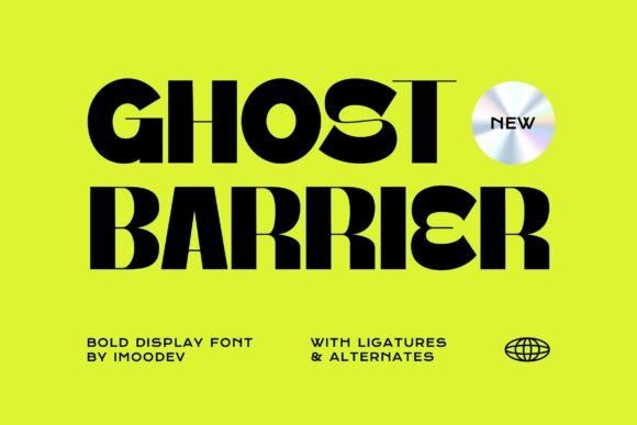 Ghost Barrier: A Bold Display Font for Modern Editorial Design