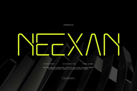 Neexan Typeface: A Modern Font for Bold Branding