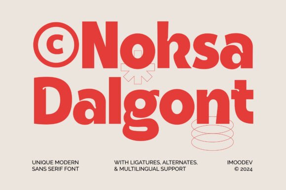Noksa Dalgont: A Modern Display Font for Editorial Design