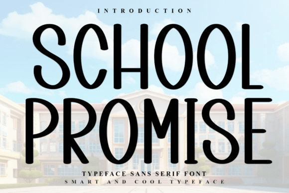 School Promise Font: A Festive Typeface for Holiday Branding