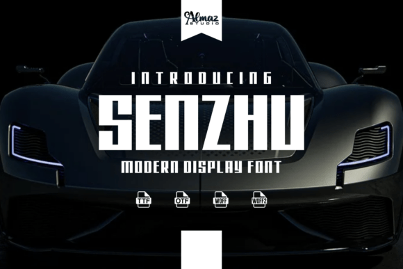 Senzhu Font: Bold Display Typography for Web Impact