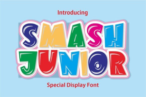 Smashjunior Regular Font for Playful Craft Projects