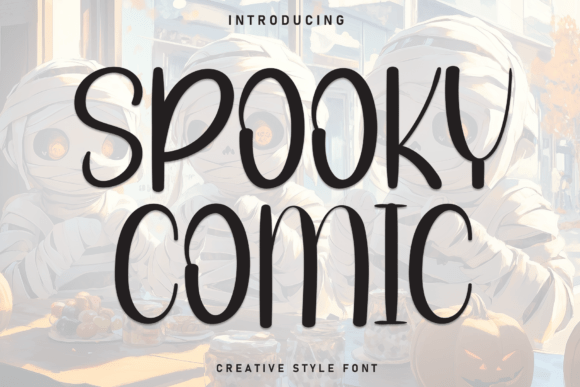Spooky Comic Font: Friendly Display Type for Makers