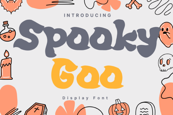 Spooky Goo Font: Dripping Slime Style for Halloween Crafts