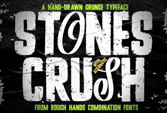 Stones Crush 2 Font: Adding Authentic Grunge to Brand Design
