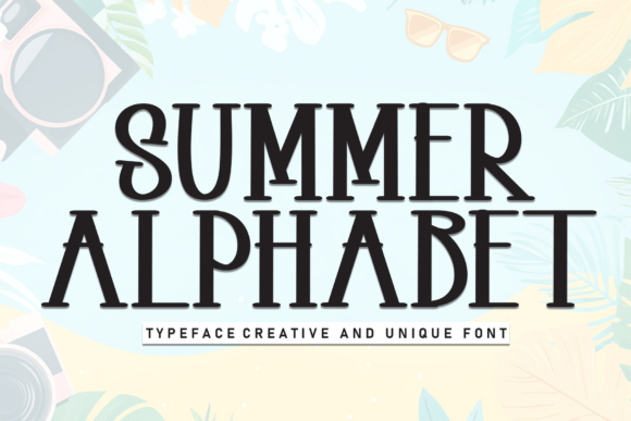 Summer Alphabet Font for Web Design