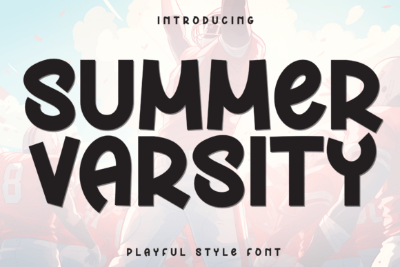 Summer Varsity: A Friendly Display Font for Casual Branding Projects